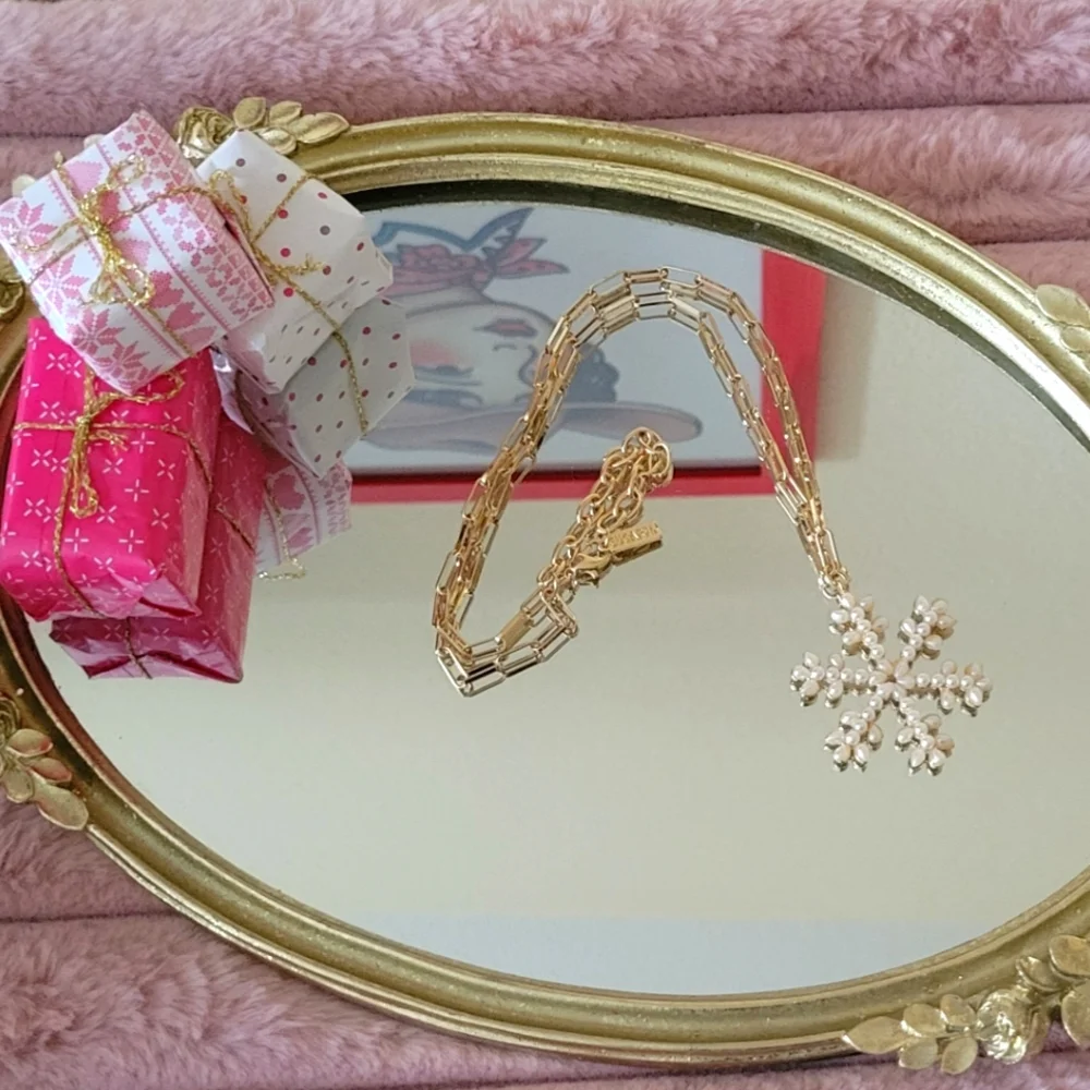 NWOT Sugarfix by Baublebar Snowflake Necklace - Picture 2 of 7